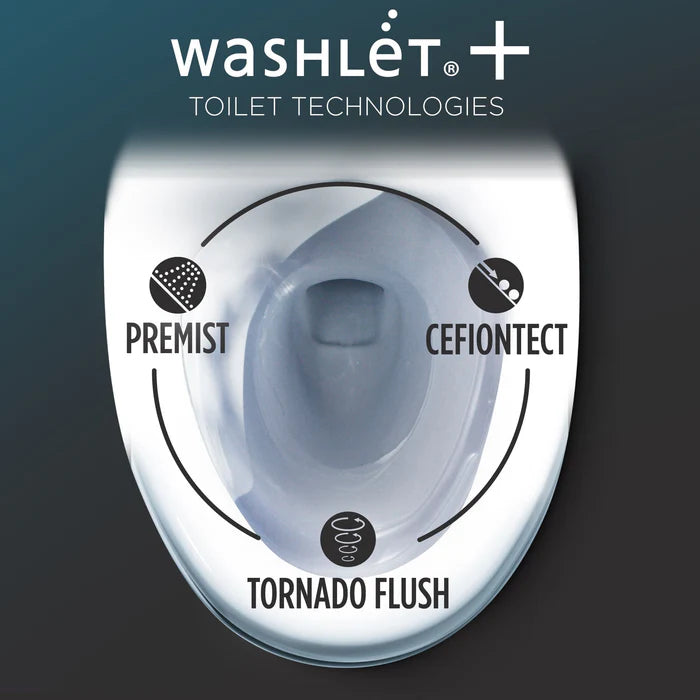 TOTO MW6423074CEFG#01 Washlet+ Nexus One-Piece 1.28 GPF Toilet and Washlet C2 Bidet Seat