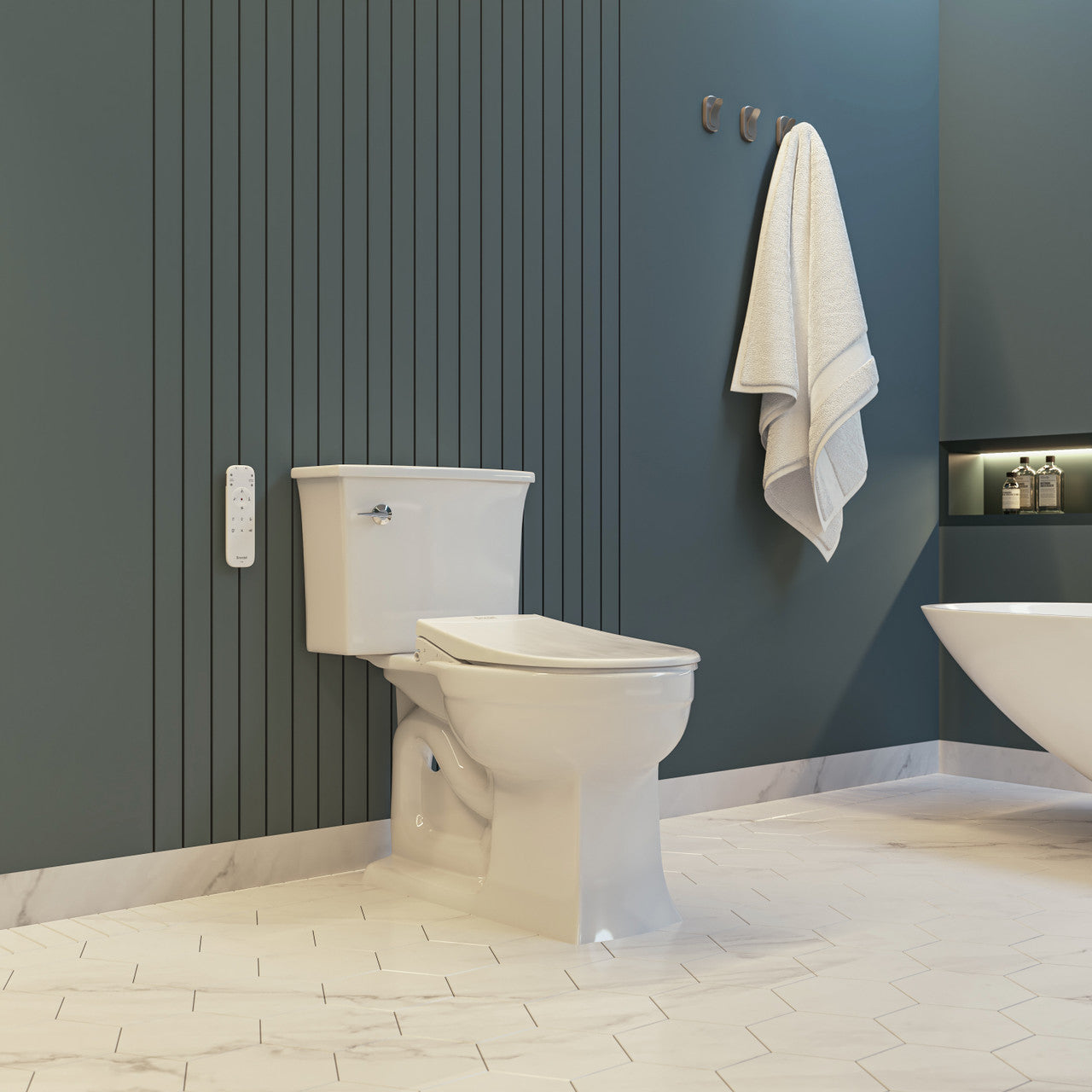 Brondell Swash Eco Thinline T66 Luxury Bidet Seat - With Remote Control