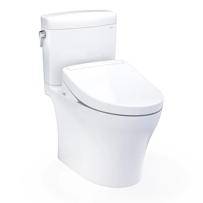 TOTO Aquia IV Cube Washlet+ S5 Two-Piece 1.28 & .9 Gpf