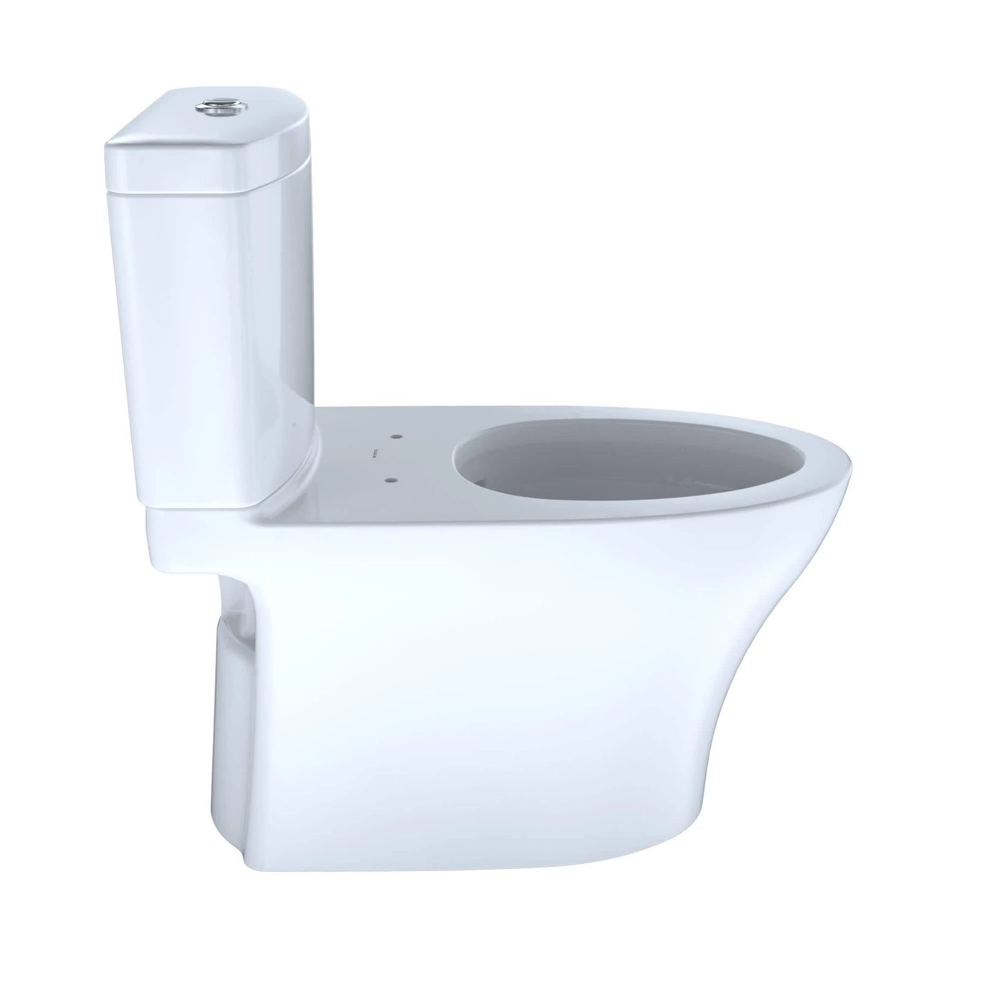 TOTO Aquia IV Two-Piece Elongated 1.28 & .9 Gpf Skirted Toilet - Cotton White - Washlet+ Ready