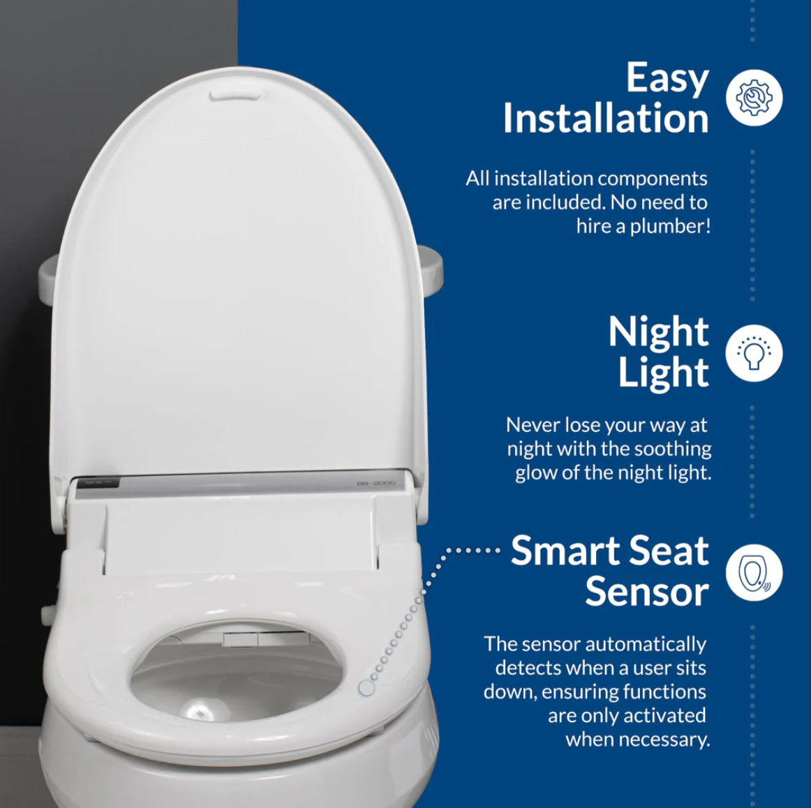 Bio Bidet Bliss BB-2000 Premier Bidet Seat