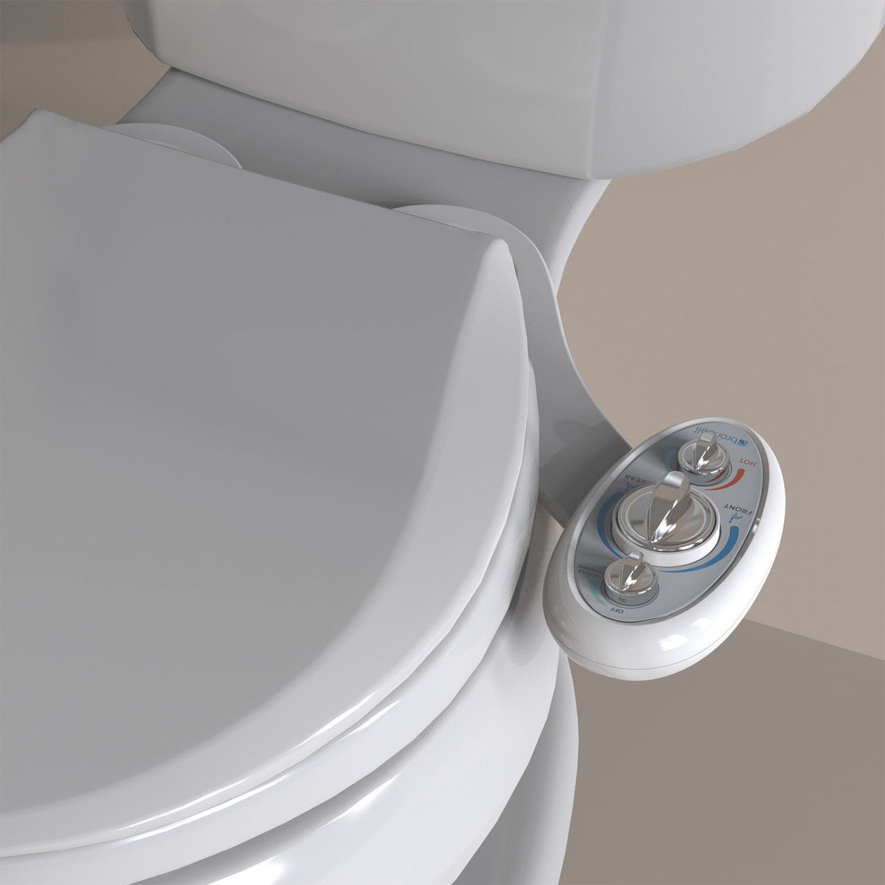 SouthSpa Advanced Warm Water Left-Handed Bidet Attachment with Dual Nozzles