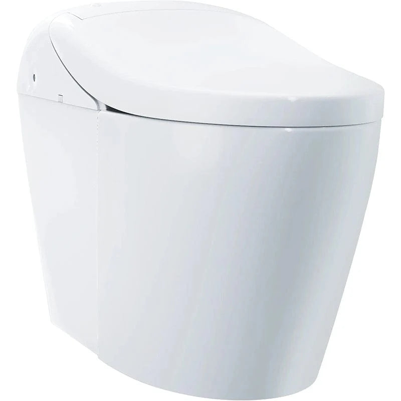 TOTO Washlet G5A 1.2 & 1.0 GPF Smart Toilet with Integrated Bidet Seat and CEFIONTECT, Cotton White - MS7631CEMFG#01
