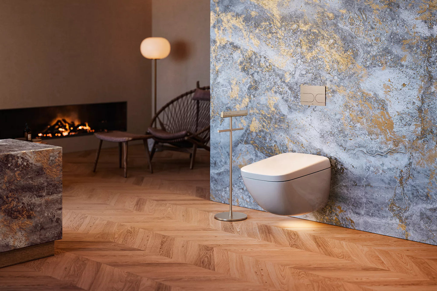 TOTO Neorest WX2 CWT9548CEMFX#01 Dual Flush 1.2 GPF & 0.8 Gpf Wall Hung Integrated Bidet Toilet - With Actilight