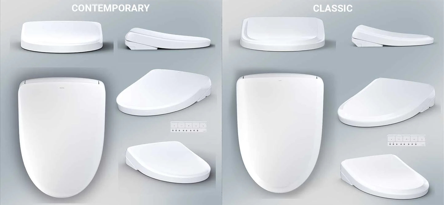 TOTO Washlet S7A Bidet Seat – Auto Open/Close Lid, EWATER+, Heated Seat, Warm Air Dryer