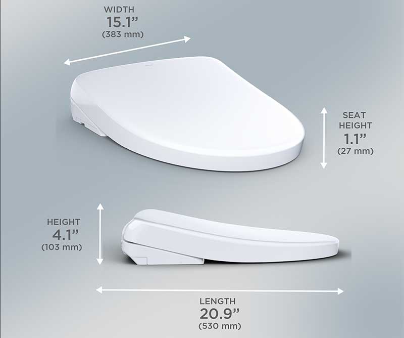 TOTO Washlet S7 Bidet Seat – EWATER+ - SW4726AT40#01, SW4724AT40#01
