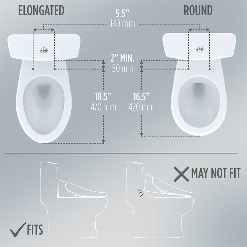 TOTO Washlet S7 Bidet Seat – EWATER+ - SW4726AT40#01, SW4724AT40#01