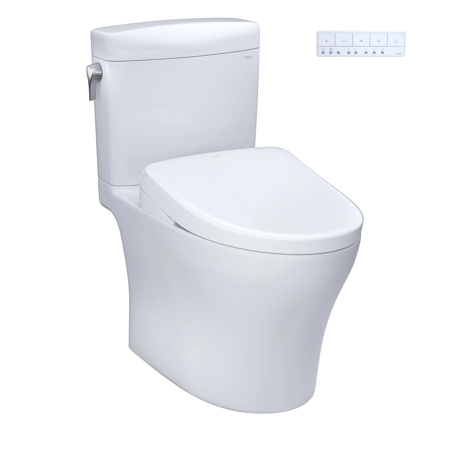 TOTO Aquia IV Cube Washlet+ S7/S7A Two-Piece 1.28 & .9 Gpf