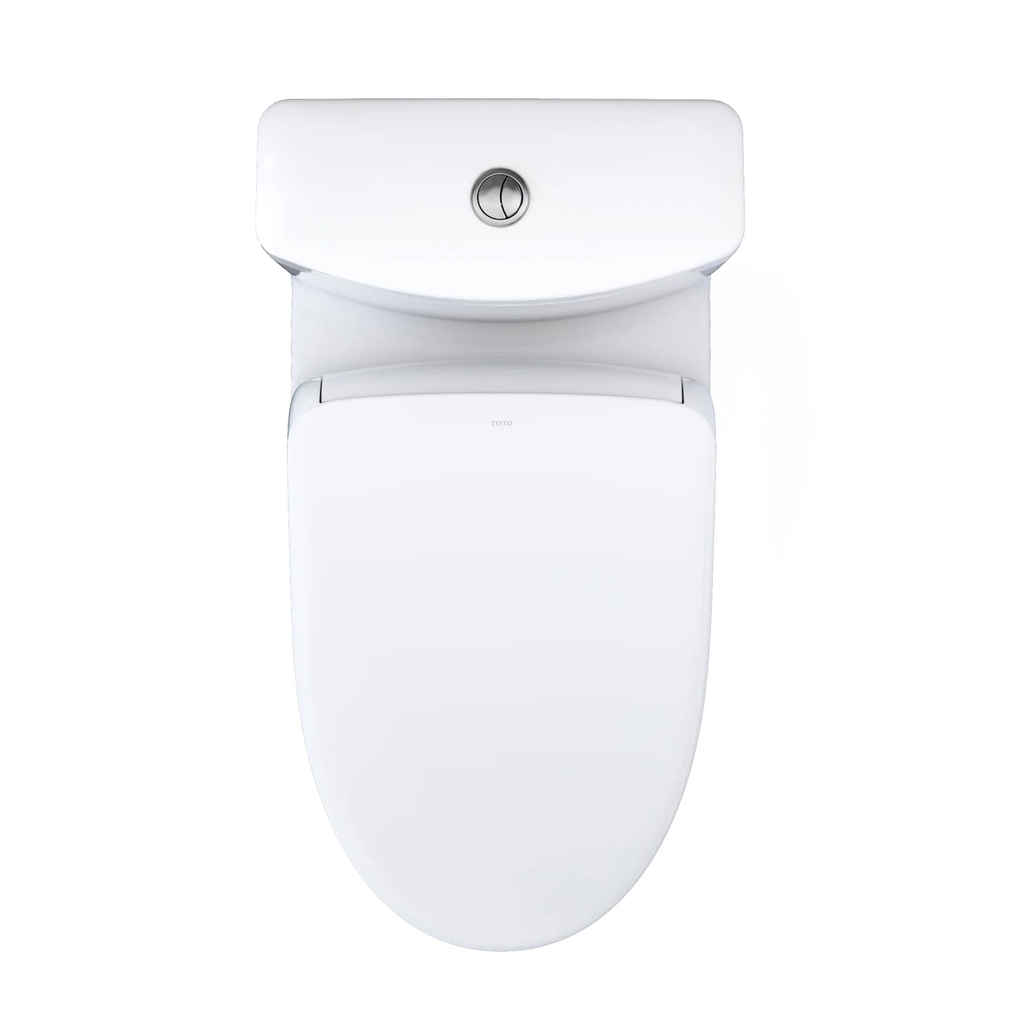 TOTO Washlet+ Aquia IV One-Piece Elongated Dual Flush 1.28 and 0.9 GPF Toilet with S7A Contemporary Electric Bidet Seat, Cotton White - MW6464736CEMFGN#01, MW6464736CEMFGNA#01