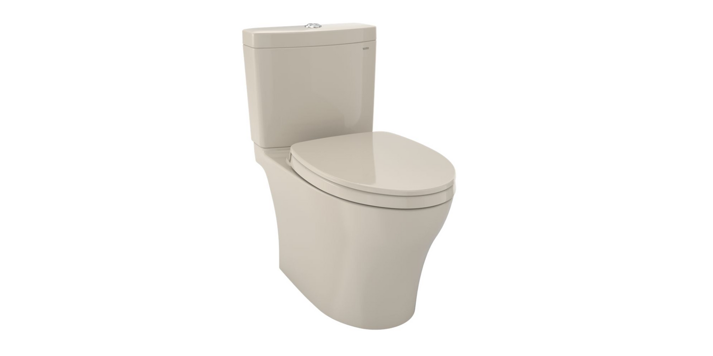 Toto Aquia IV Two-Piece Toilet, 1.28 Gpf & .9 Gpf, Elongated Bowl - Washlet+ Connection - Universal Height