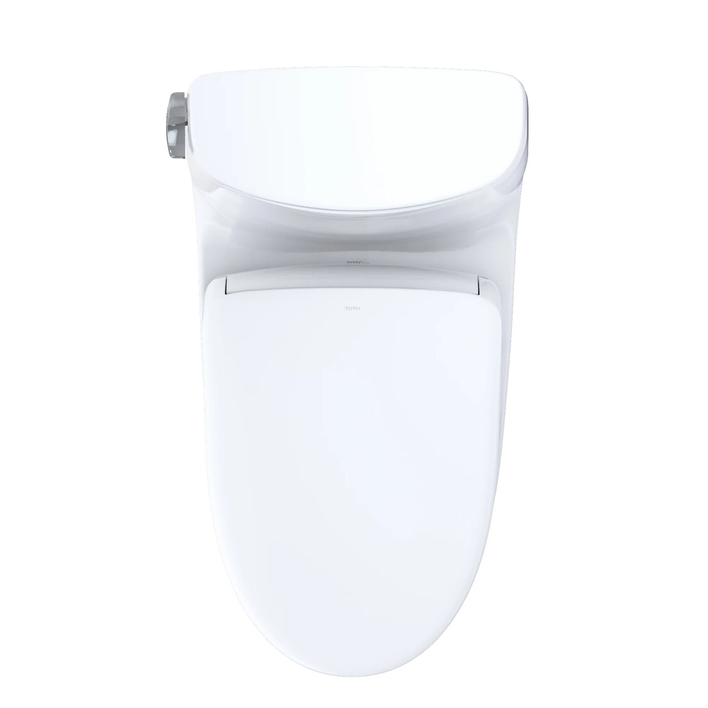 TOTO WASHLET+ Carlyle II 1G One-Piece Elongated 1.0 GPF Toilet and WASHLET+ S7A Contemporary Bidet Seat, Cotton White - MW6144736CUFG#01, MW6144736CUFGA#01