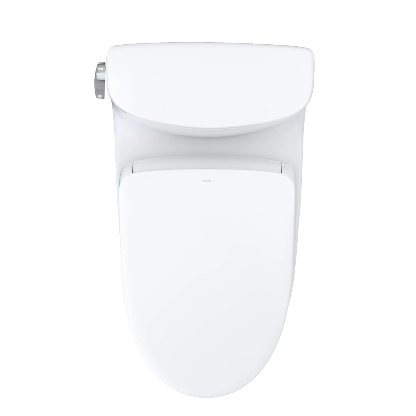 TOTO WASHLET+ Carolina II One-Piece Elongated 1.28 GPF Toilet and WASHLET+ S7A Contemporary Bidet Seat, Cotton White - MW6444736CEFG#01
