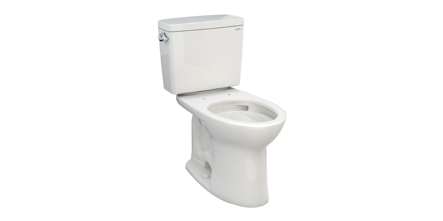 Toto Drake Two-Piece Toilet, 1.28 Gpf, Elongated Bowl - Universal Height