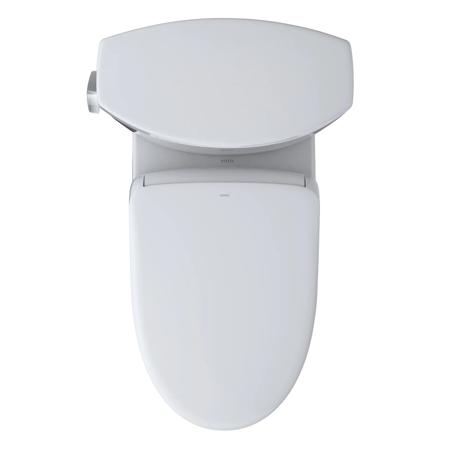 TOTO WASHLET+ Drake II Two-Piece Elongated 1.28 GPF Toilet and WASHLET+ S7 Contemporary Bidet Seat, Cotton White - MW4544726CEFG#01, MW4544726CEFGA#01