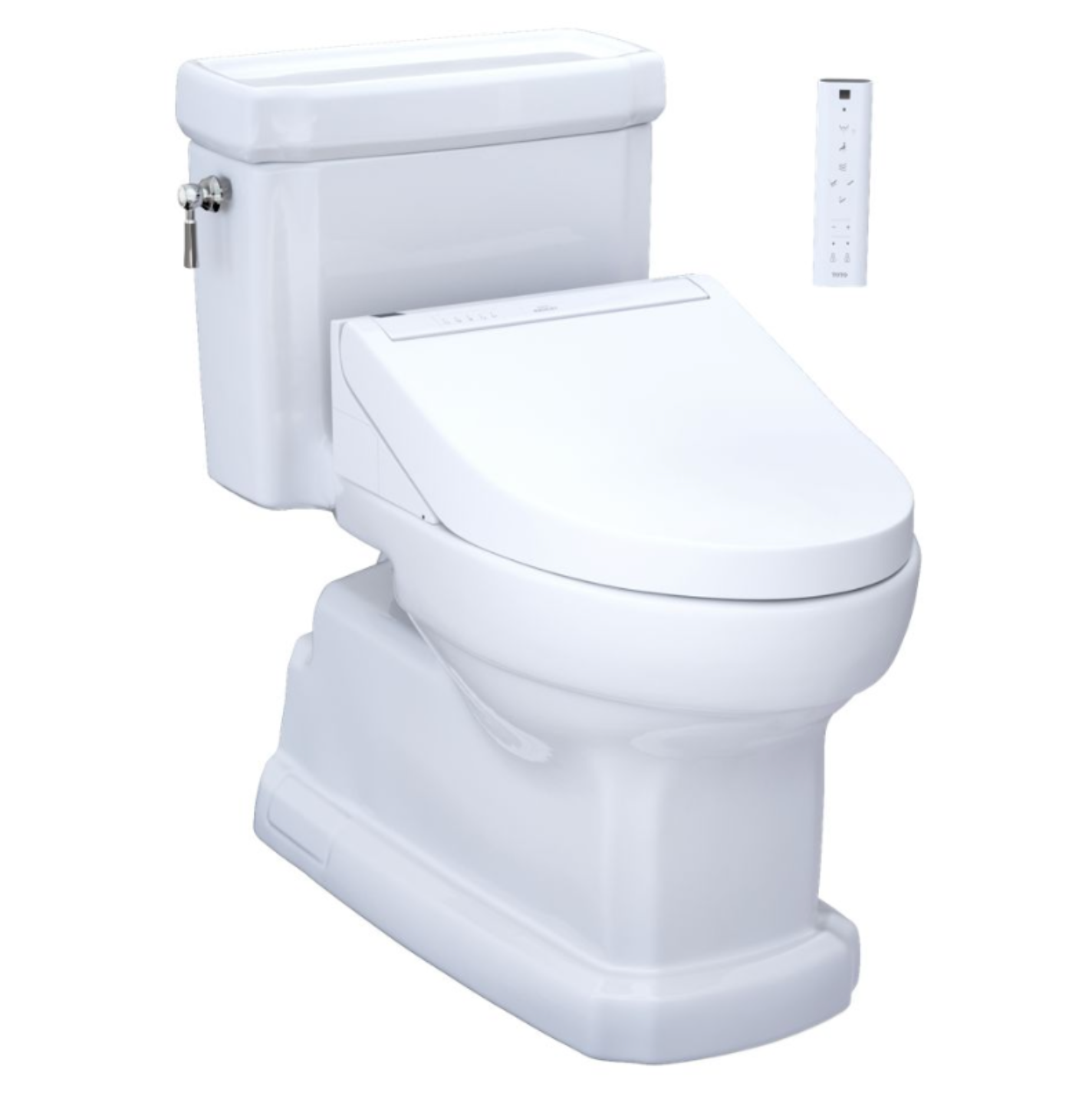 TOTO MW9743084CEFG#01 WASHLET+ Guinevere 1.28 GPF Toilet with C5 Bidet Seat - Cotton White