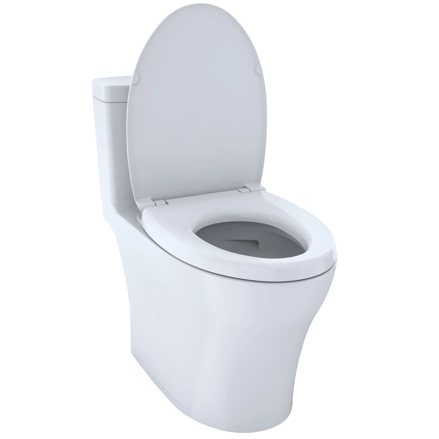 TOTO Aquia IV One-Piece Elongated 1.28 & .9 Gpf Skirted Toilet - Cotton White - Washlet+ Ready