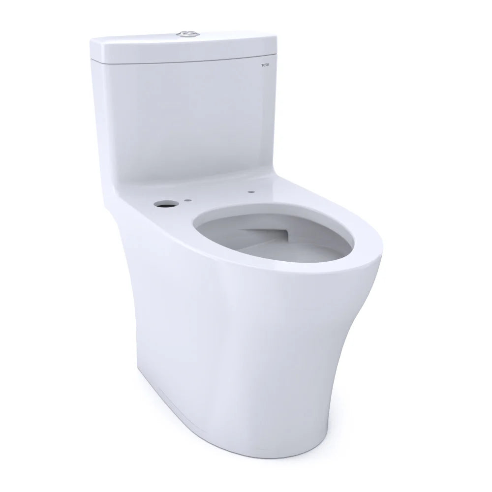 TOTO Aquia IV One-Piece Elongated 1.28 & .9 Gpf Skirted Toilet - Cotton White - Washlet+ Ready