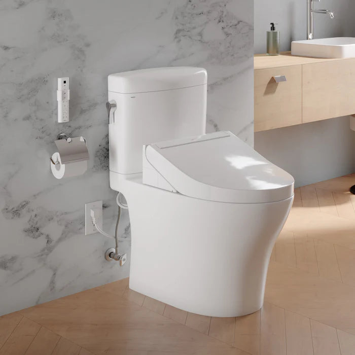TOTO Aquia IV Cube Washlet+ C2/C5 Two-Piece 1.28 & .9 Gpf