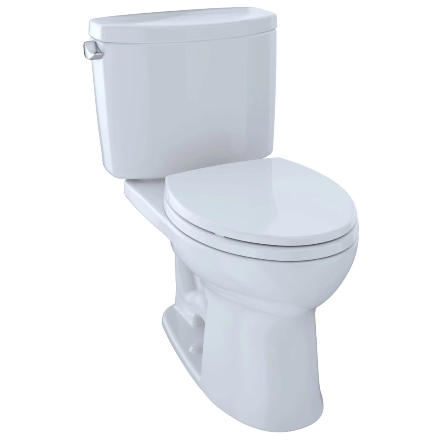 TOTO Drake II Two-Piece Elongated 1.28 Gpf Toilet - Cotton White - Washlet+ Ready