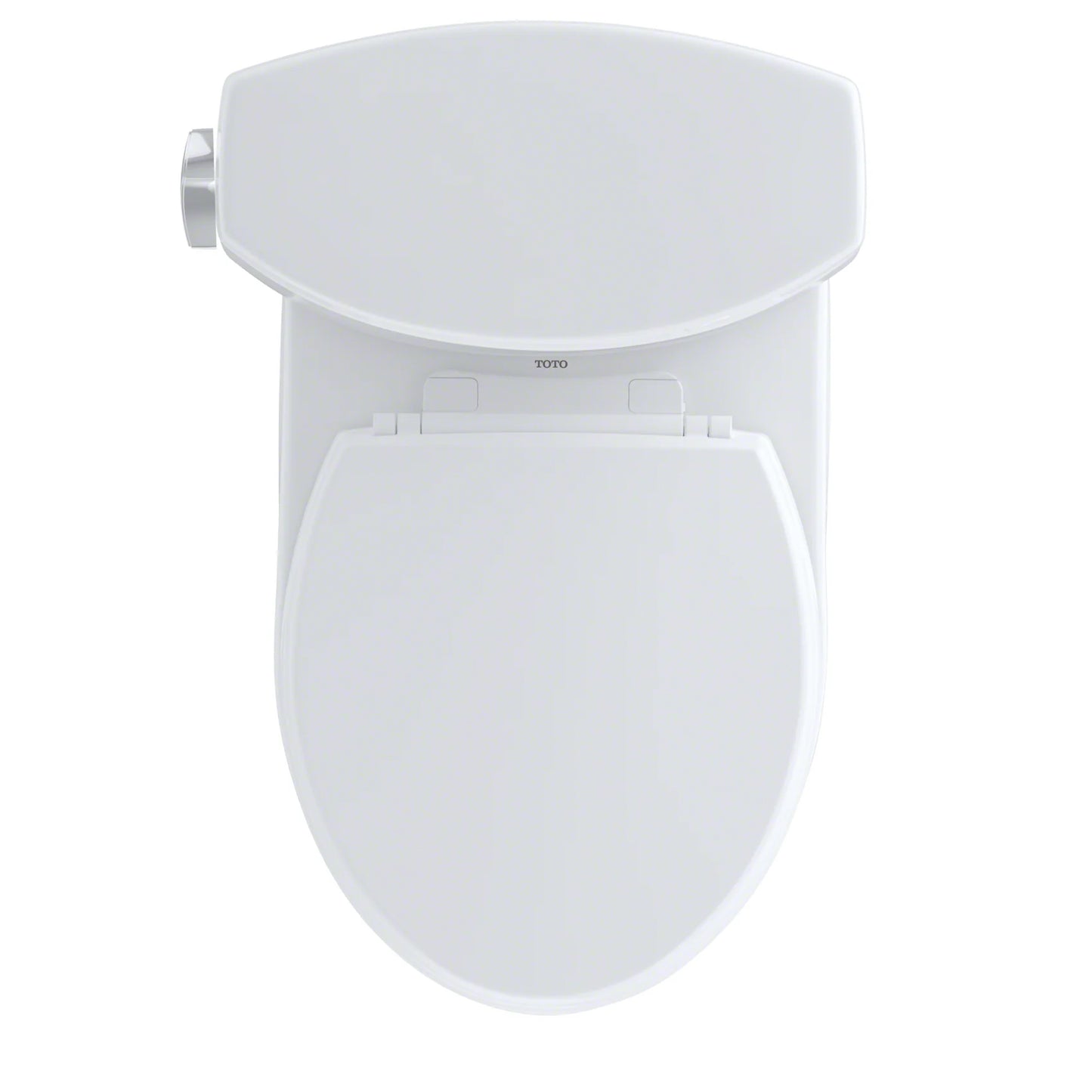 TOTO Drake II Two-Piece Elongated 1.28 Gpf Toilet - Cotton White - Washlet+ Ready