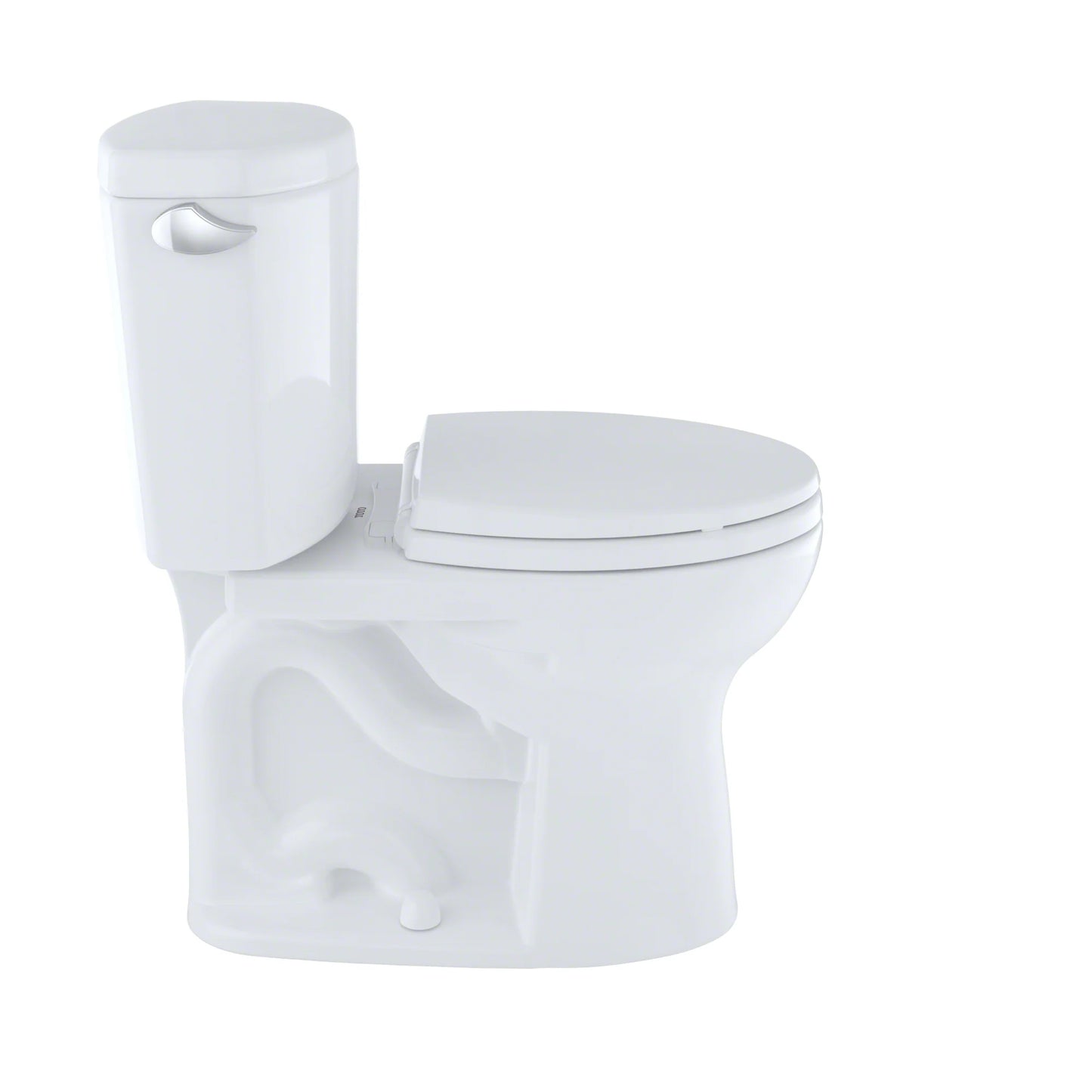 TOTO Drake II Two-Piece Elongated 1.28 Gpf Toilet - Cotton White - Washlet+ Ready