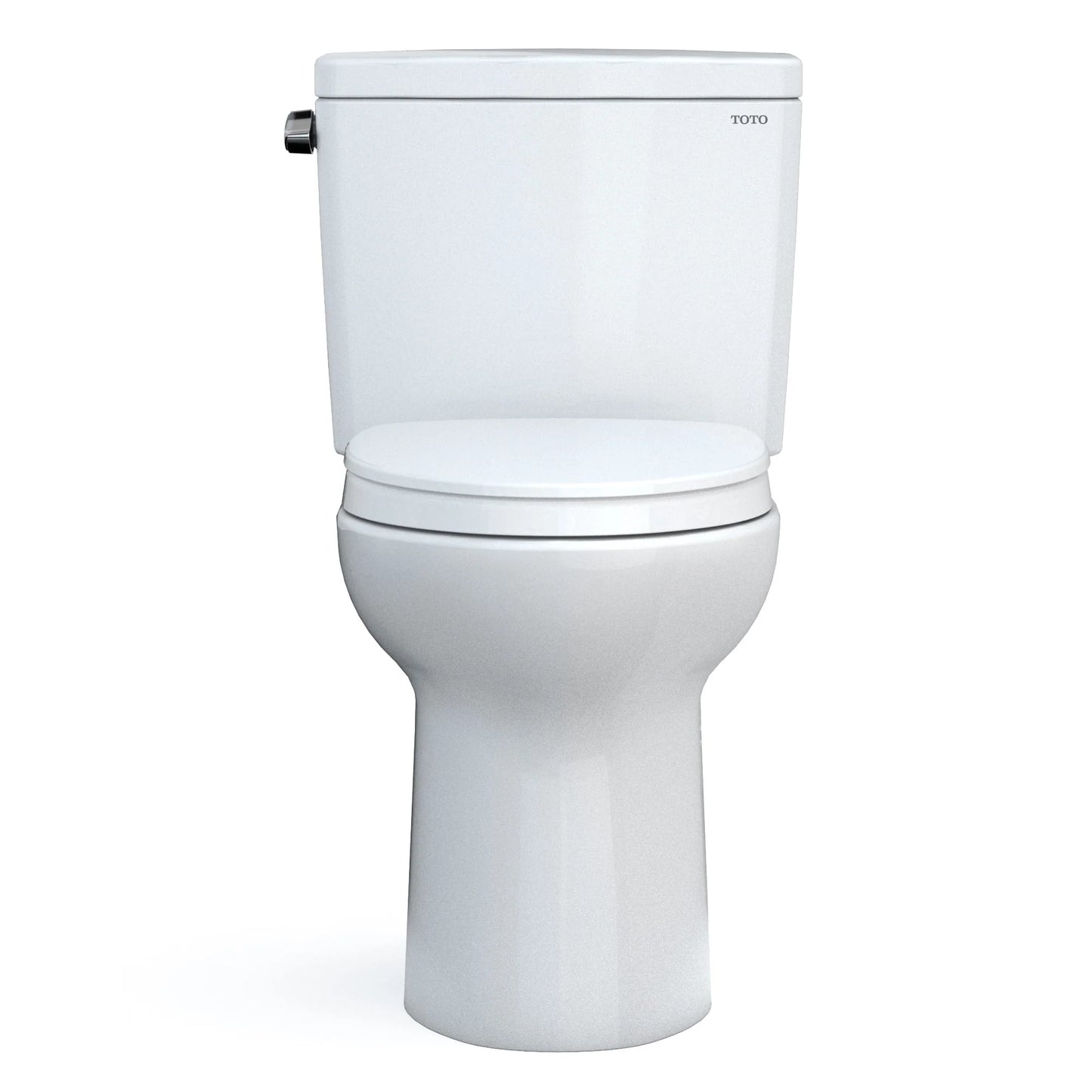 TOTO Drake Two-Piece Elongated 1.28 Gpf Toilet - Cotton White - Washlet+ Ready