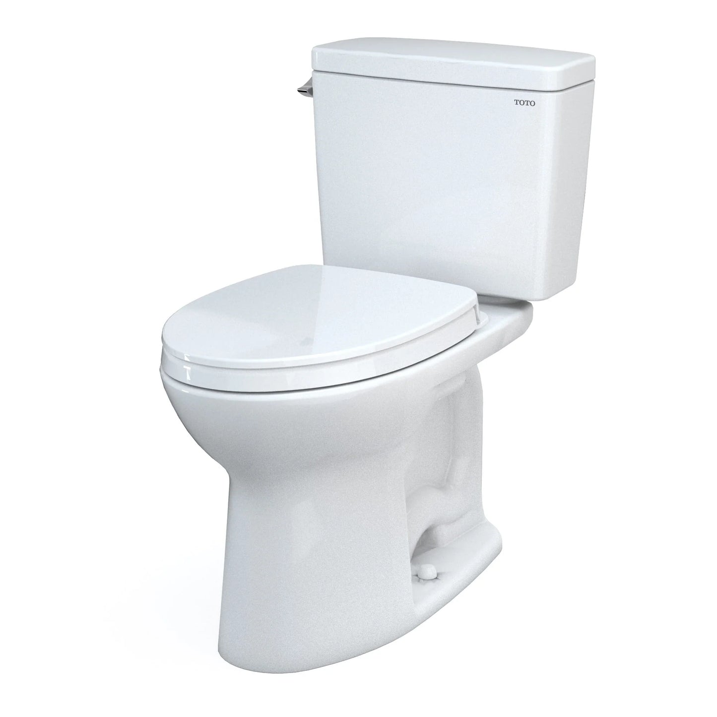 TOTO Drake Two-Piece Elongated 1.28 Gpf Toilet - Cotton White - Washlet+ Ready