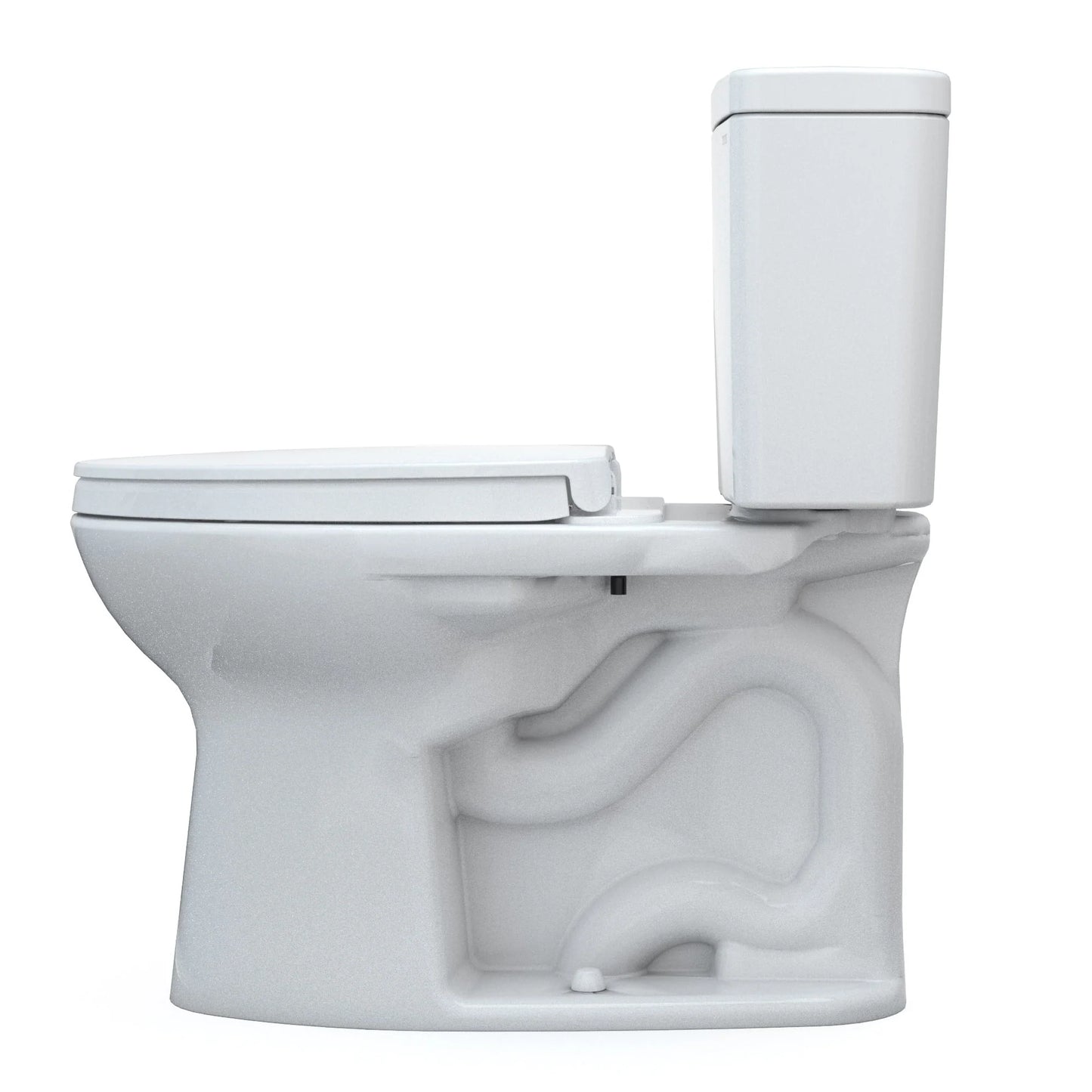 TOTO Drake Two-Piece Elongated 1.28 Gpf Toilet - Cotton White - Washlet+ Ready
