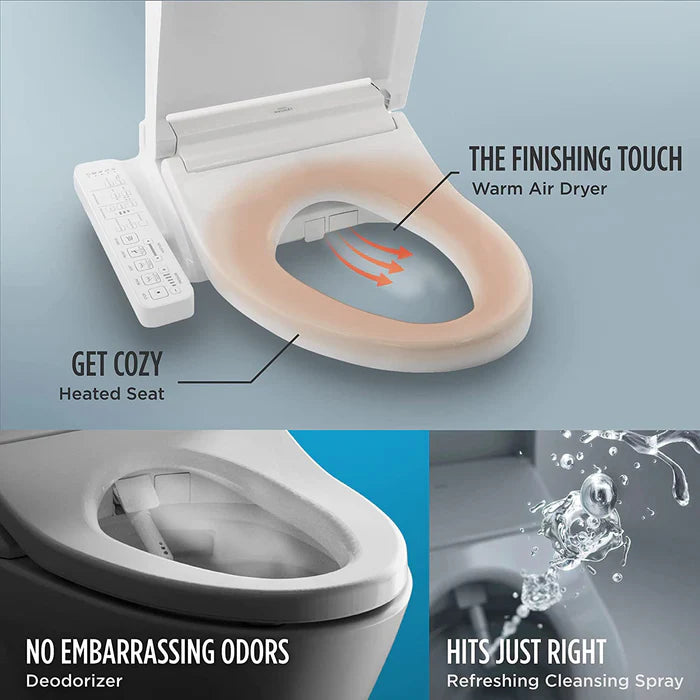 TOTO MW6423074CEFG#01 Washlet+ Nexus One-Piece 1.28 GPF Toilet and Washlet C2 Bidet Seat