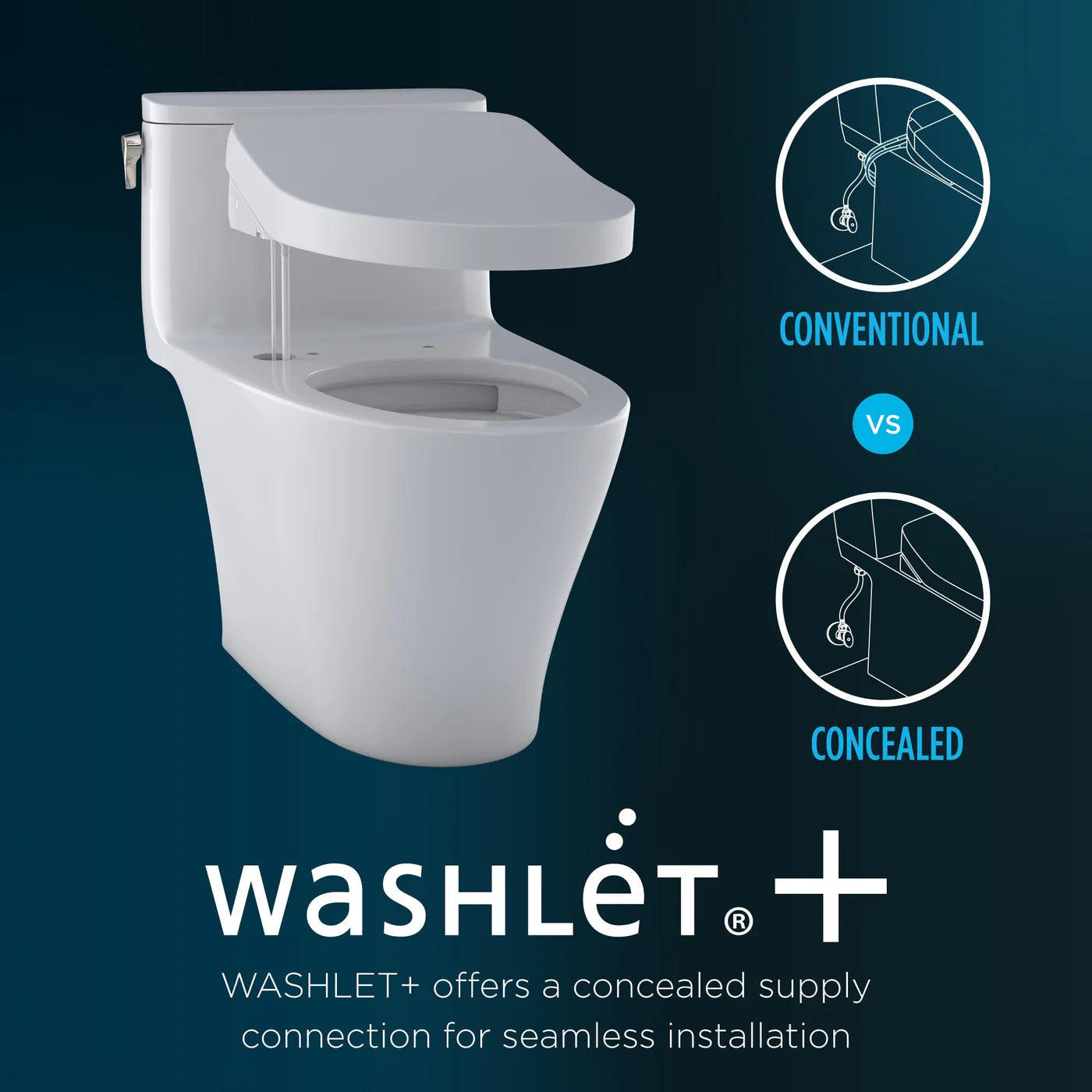 TOTO Legato Washlet+ C2 One-Piece 1.28 Gpf