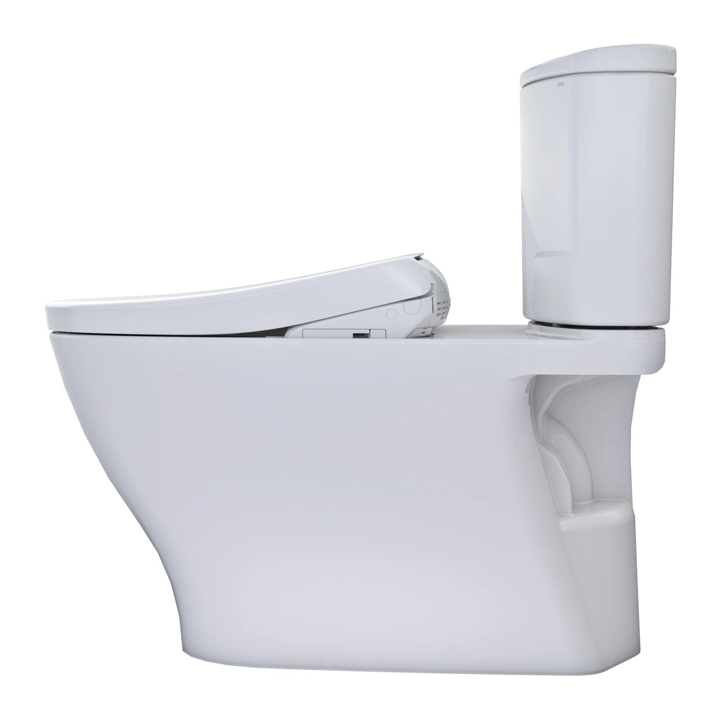 TOTO WASHLET+ Nexus 1G Two-Piece Elongated 1.0 GPF Toilet with S7 Contemporary Bidet Seat, Cotton White - MW4424726CUFG#01, MW4424726CUFGA#01