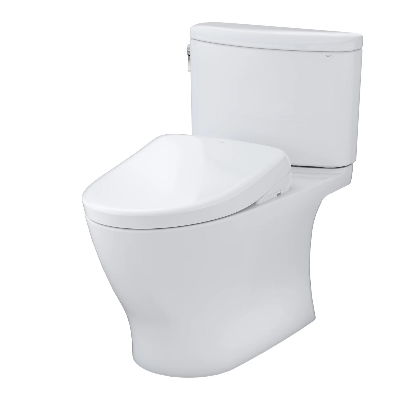 TOTO WASHLET+ Nexus 1G Two-Piece Elongated 1.0 GPF Toilet with S7 Contemporary Bidet Seat, Cotton White - MW4424726CUFG#01, MW4424726CUFGA#01