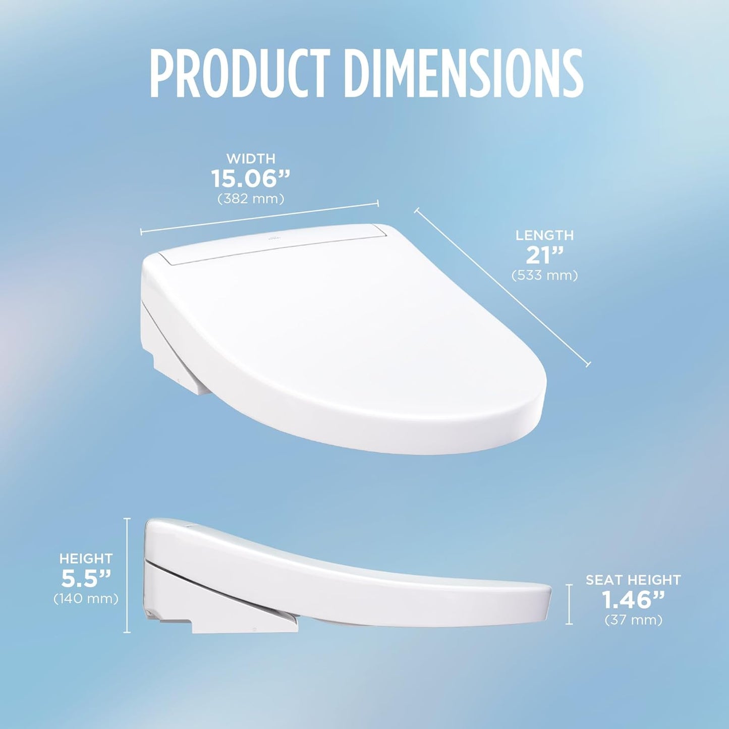 TOTO Washlet S5 SW3446#01, SW3445#01 Bidet Seat