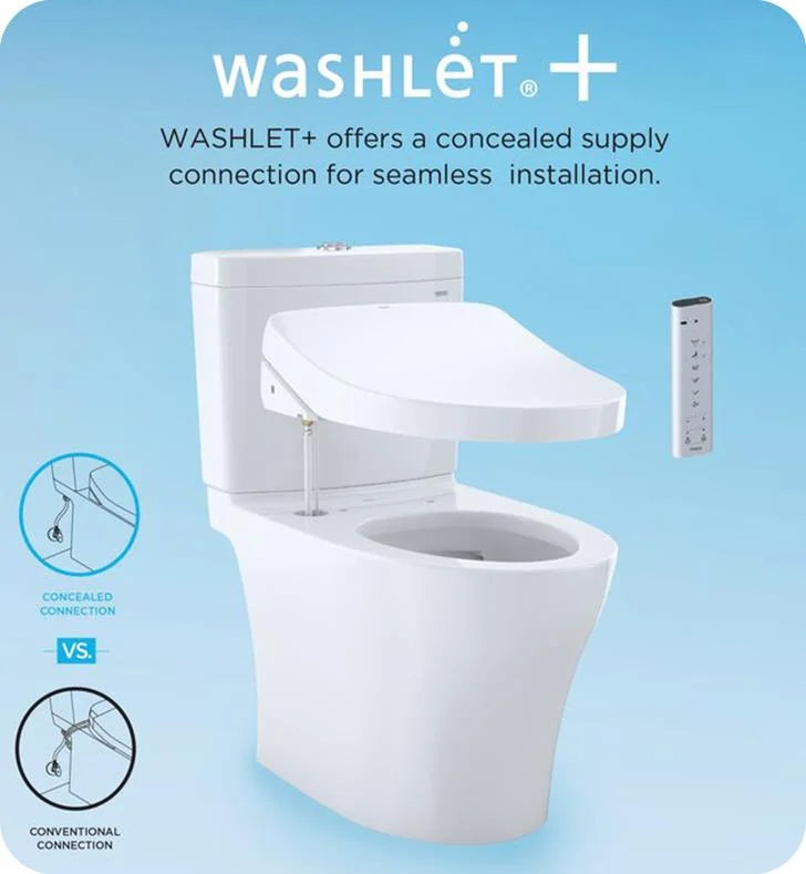 Toto Aquia® IV - Washlet®+ C5 Two-Piece Toilet - 1.28 Gpf & 0.8 Gpf - Universal Height