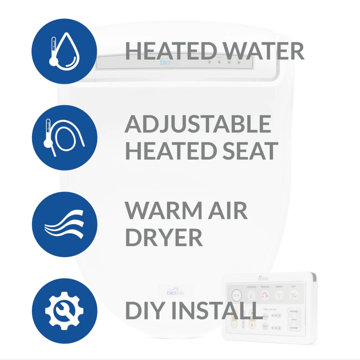 Bio Bidet Supreme BB-1000 Advanced Bidet Seat