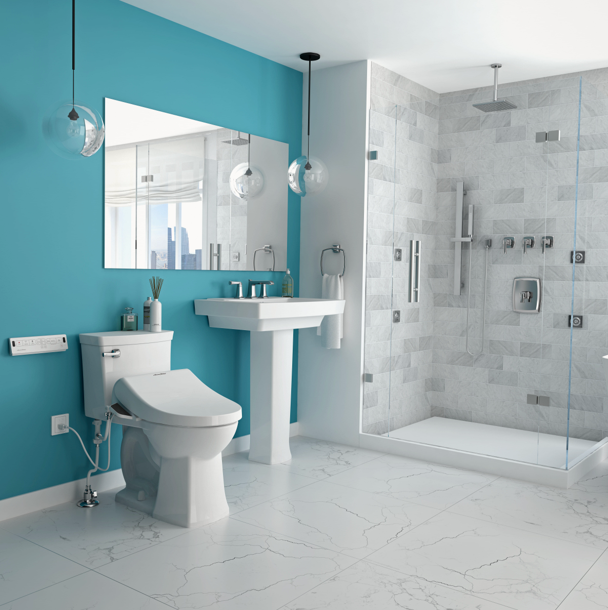 American Standard Advanced Clean 2.0 Electric SpaLet Bidet Seat With Remote Operation - Elongated