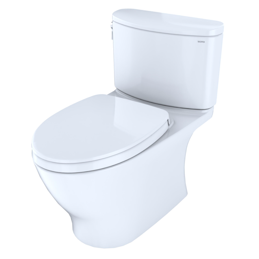 TOTO Nexus Two-Piece Elongated 1.28 Gpf Skirted Toilet - Cotton White - Washlet+ Ready