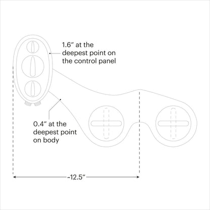 SouthSpa Advanced Warm Water Left-Handed Bidet Attachment with Dual Nozzles