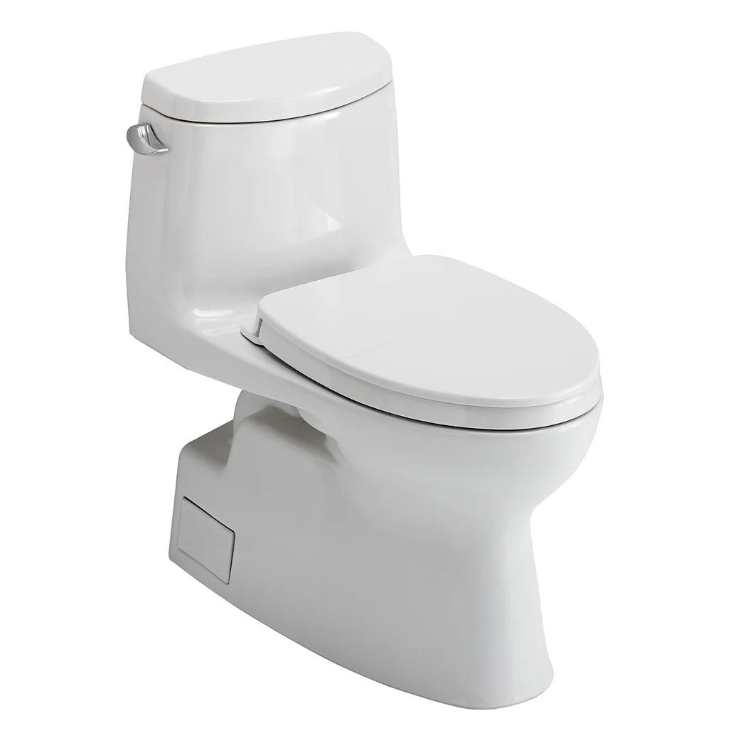 TOTO Carlyle II One-Piece Elongated 1.28 Gpf Skirted Toilet - Cotton White - Washlet+ Ready