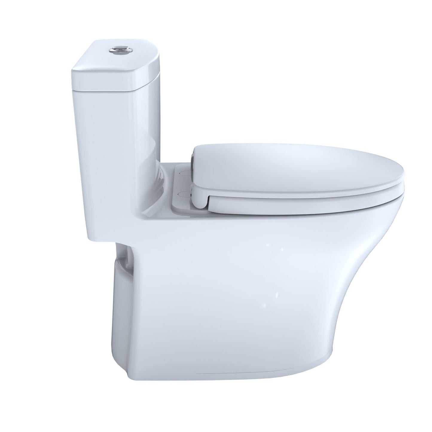 Toto Aquia IV One-Piece Toilet, 1.28 Gpf & .9 Gpf, Elongated Bowl - Washlet+ Connection - Universal Height