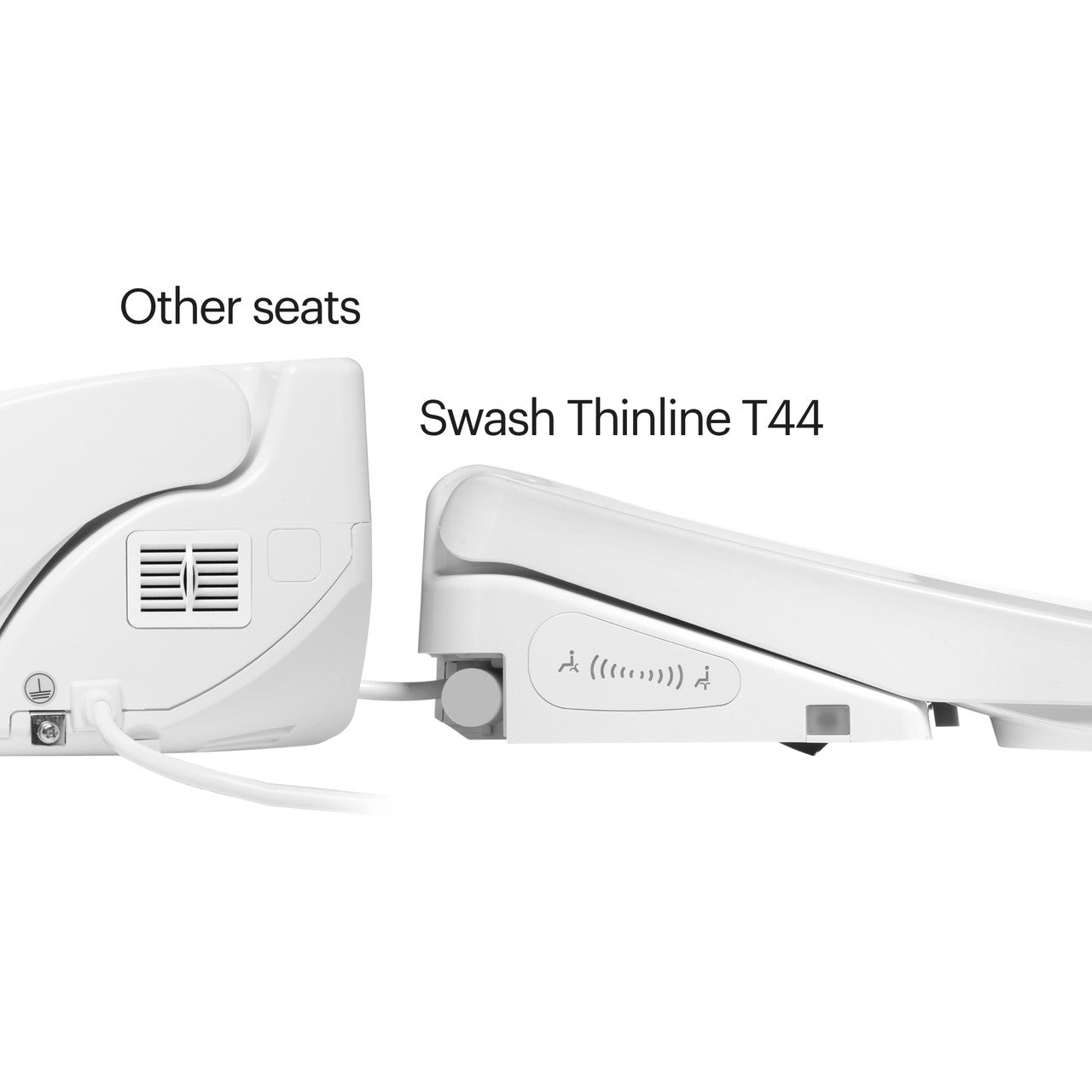 Brondell Swash Thinline T44 Luxury Bidet Seat - Remote Controlled