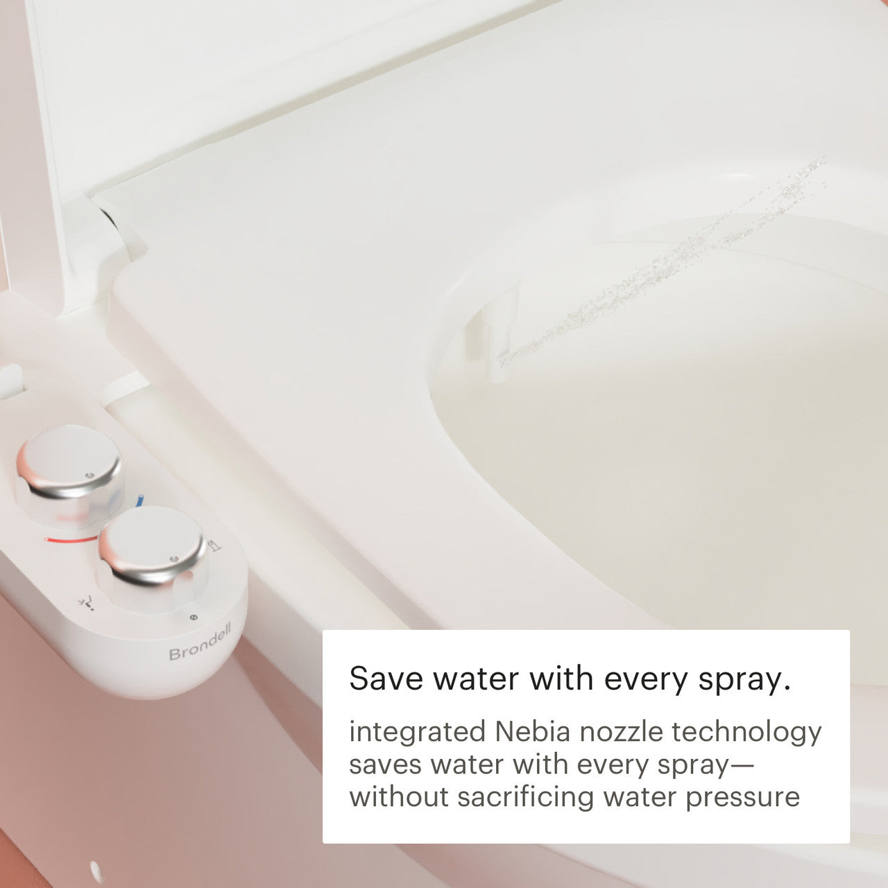 Brondell SimpleSpa Eco Advanced Warm Water Bidet Attachment