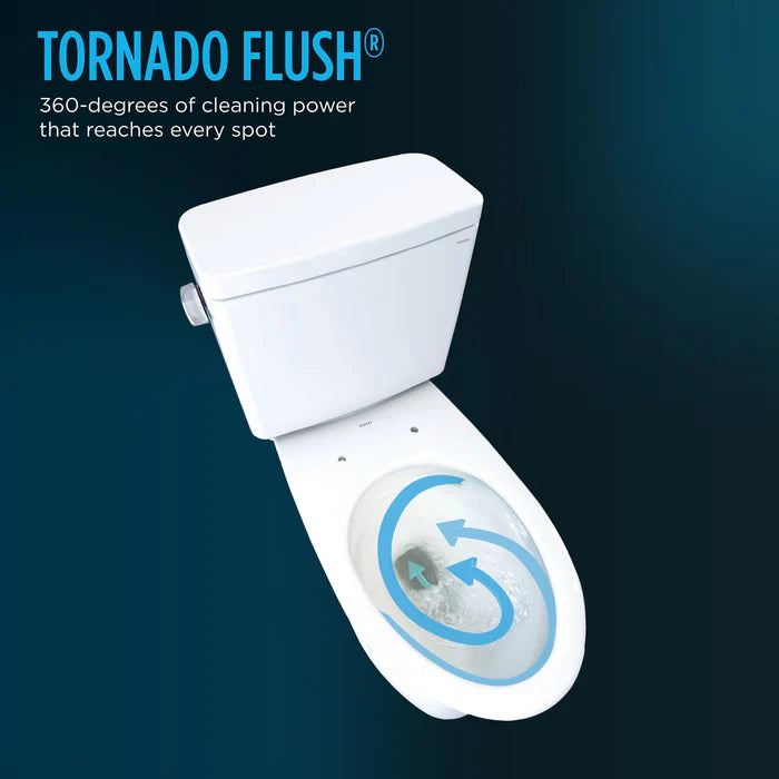 TOTO MW9743074CEFG#01 WASHLET+ Guinevere 1.28 GPF Toilet with C2 Bidet Seat - Cotton White