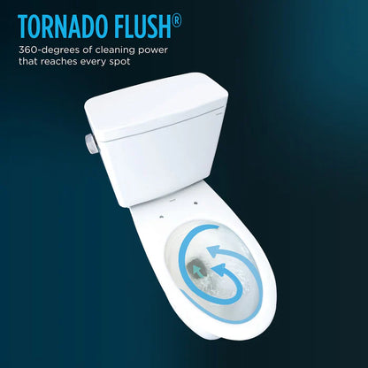 TOTO MW9743074CEFG#01 WASHLET+ Guinevere 1.28 GPF Toilet with C2 Bidet Seat - Cotton White