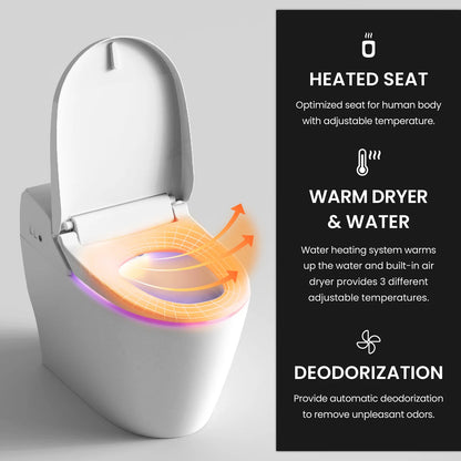 VOVO TCB-8100W Integrated Smart Bidet Toilet