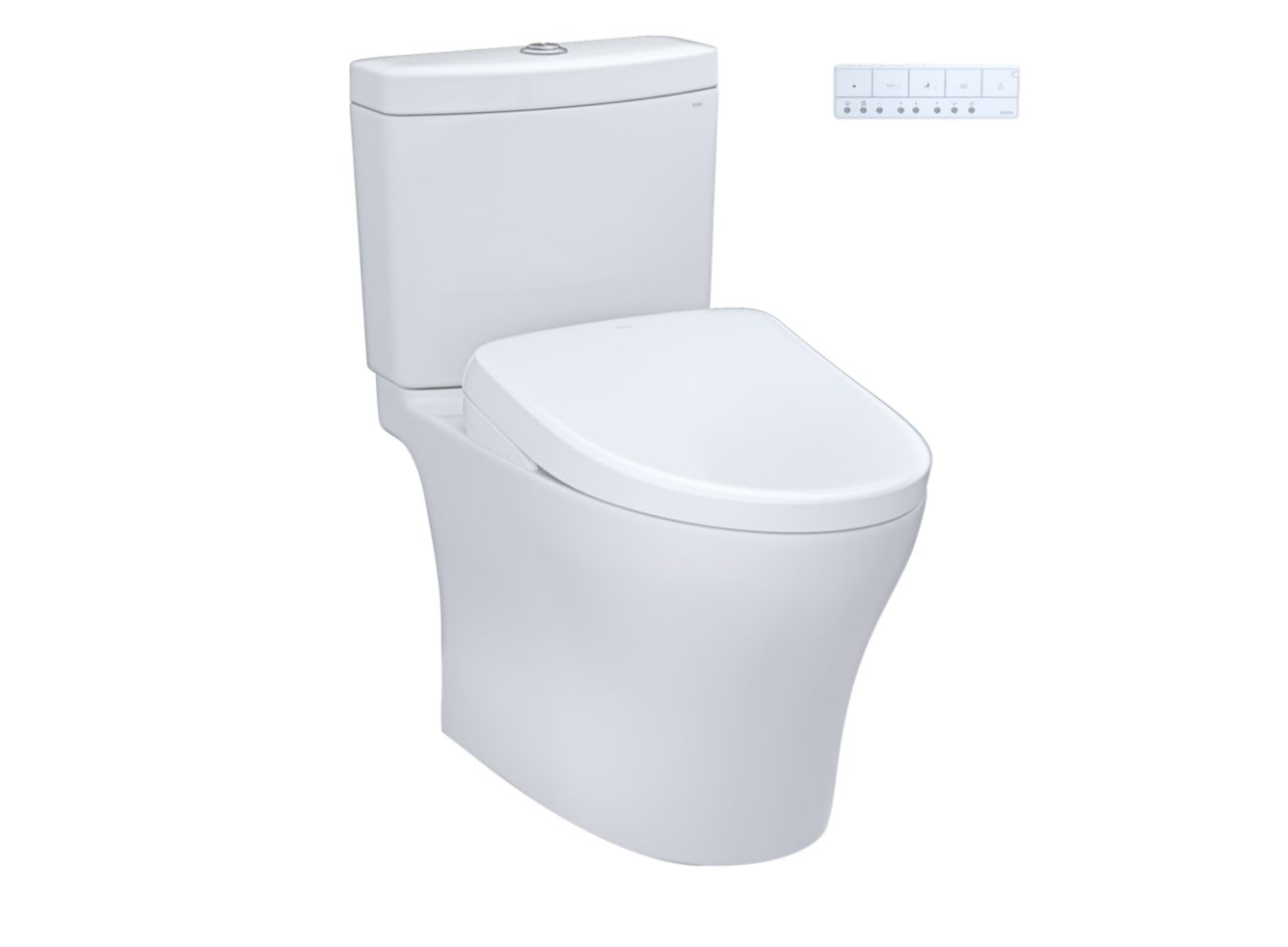 Toto Aquia IV - Washlet®+ S7/S7A - Two-Piece Toilet - 1.28 & .9 Gpf - Universal Height