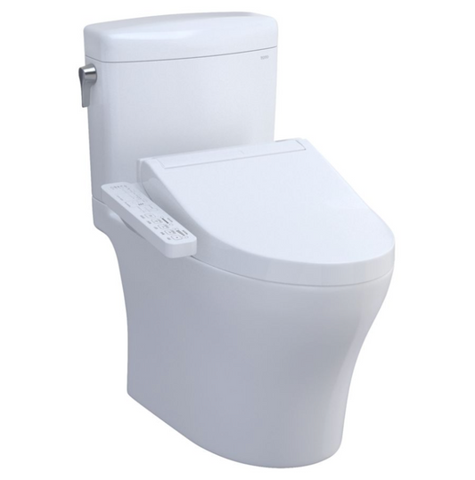 Toto Aquia IV Cube - Washlet®+ C2/C5 - Two-Piece Toilet - 1.28 & .9 Gpf - Universal Height