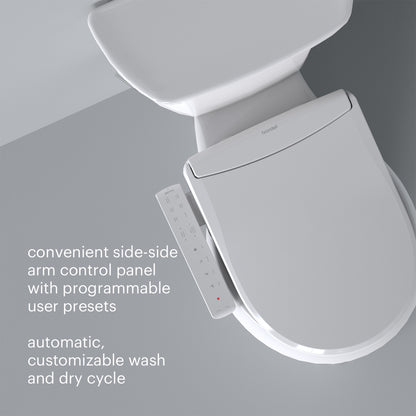 Brondell Swash Thinline T22 Luxury Bidet Seat - Side Arm Control