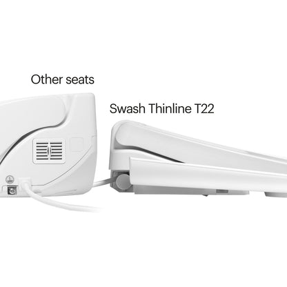 Brondell Swash Thinline T22 Luxury Bidet Seat - Side Arm Control
