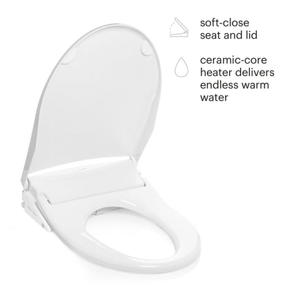 Brondell Swash Thinline T44 Luxury Bidet Seat - Remote Controlled